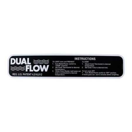 Allpoints Allpoints 8012066 Decal For Blodgett Oven 8012066